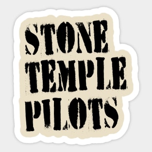 stone temple pilots black text Sticker